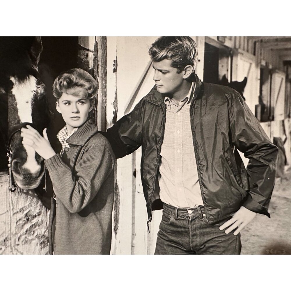 Vintage 1961 Susan Slade Movie Still Connie Stevens Troy Donahue Horse Photo